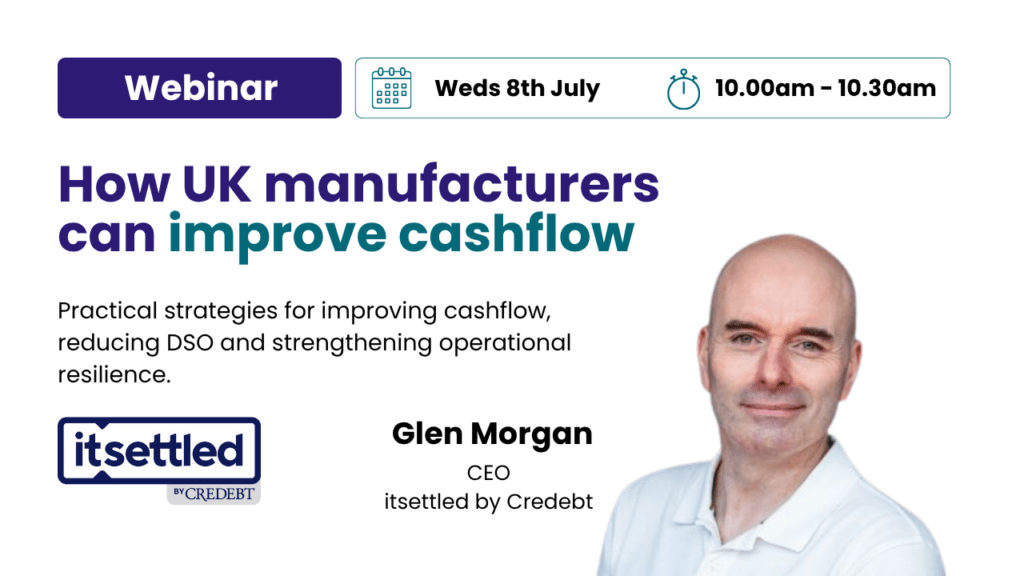How UK manufacturers can improve cashflow webinar header